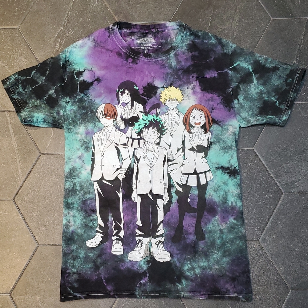 My Hero Academia Funimation Tie Dye shirt XS